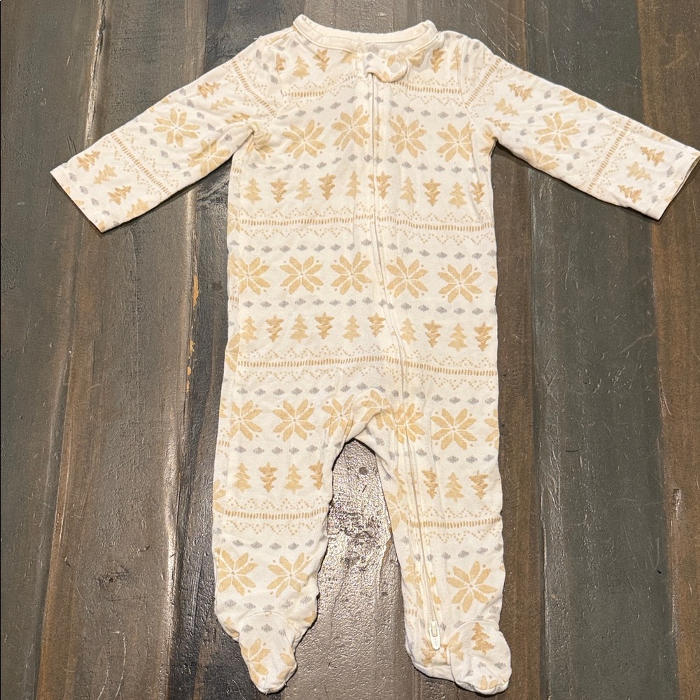 Cozy Cream and Gold Kids One Piece